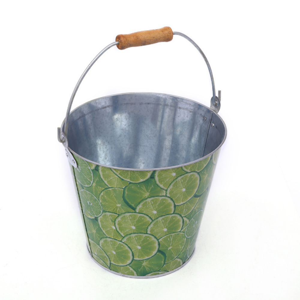 Customize Tin Bucket Fruit Hamper Container